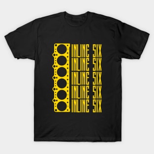 Inline Six Cylinder Engine T-Shirt